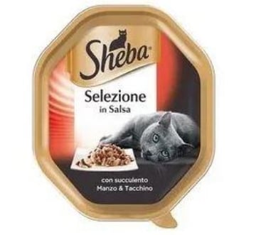 SHEBA SELEZIONE GATTO PATÈ DI MANZO E TACCHINO 85 GR