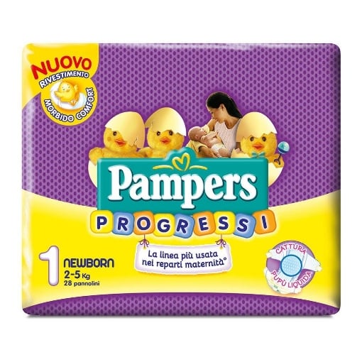 Pampers Pannolino Progressi Newborn 2-5 Kg - Baby House Shop