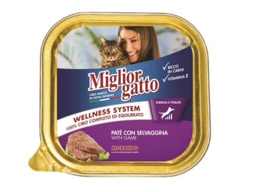 MIGLIOR GATTO PATE' CON SELVAGGINA 100 GR