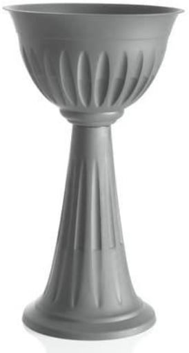 BAMA VASO A COLONNA ALBA COLORE GRIGIO D.43 X 76H CM