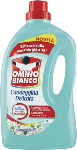 Omino Bianco Candeggina Delicata Muschio Bianco Litri 1,5 Bucato Multipack  Pezzi 12