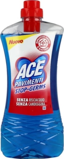 ACE Detersivo Pavimenti Stop-Germs 1 LT Rimuove germi e batteri.Senza  candeggina. - Basko