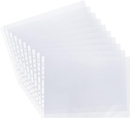 Fogli di carta a righe tratteggiate perforate per raccoglitore ad anelli  set di formati a4 a5 a6