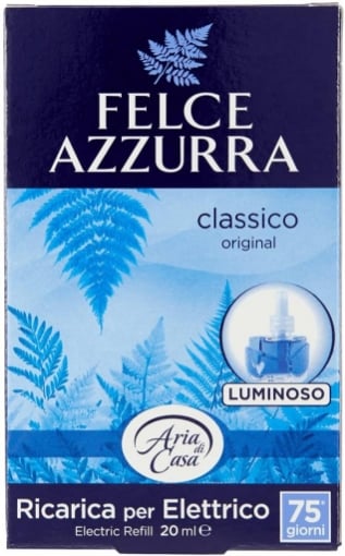 FELCE AZZURRA - Deodorante Per Ambiente Diffusore Elettrico Luminoso  Ricarica Talco Classico