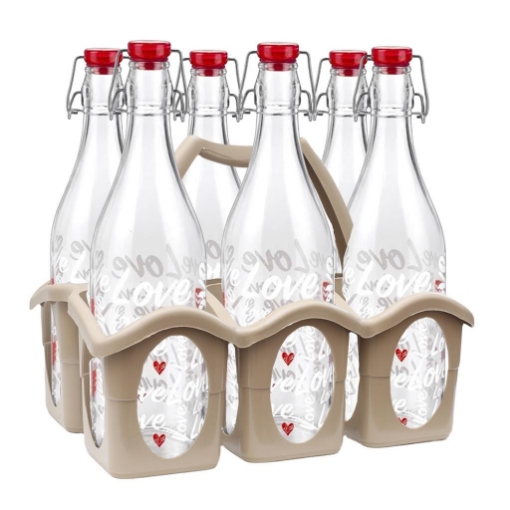 Portabottiglie In Plastica Semar Per 4 Bottiglie Da 2 Litri – Contenitore Per Bevande