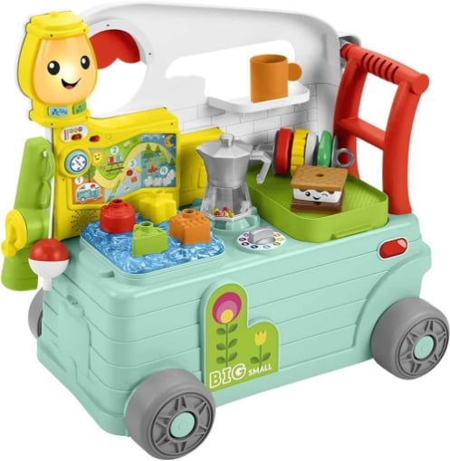 FISHER PRICE CAMPER GRANDI AVVENTURE 3 IN 1 RIDI E IMPARA