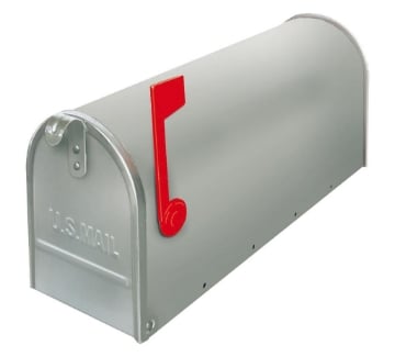 CASSETTA POSTALE SERIE AMERICA 17 X 48 X H 22 CM ARGENTO SENZA PALO