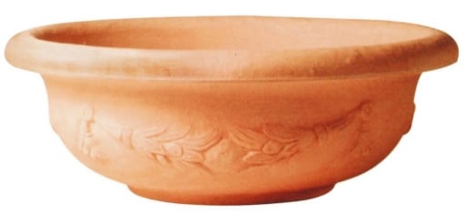 VASO BASSO PANTELLERIA IN RESINA ROTAZIONALE Ø 35 CM FINITURA IMPRUNETA 