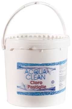 ACQUA CLEAN CLORO IN PASTIGLIE PER PISCINE 5 KG