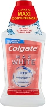 COLGATE COLLUTTORIO  MAX WHITE EXPERT IN BIPAC DA 2 PEZZI DA 500 ML
