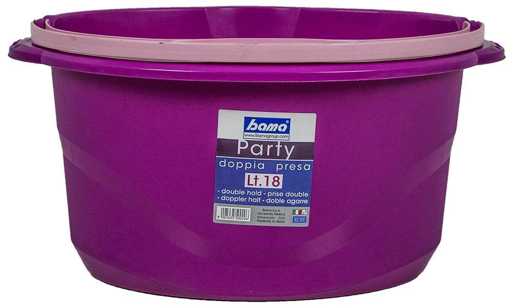 Mobil Plastic - Bacinella Ovale In Plastica Per Alimenti 50 Cm - Bianco Neutro, 15 Litri - 6