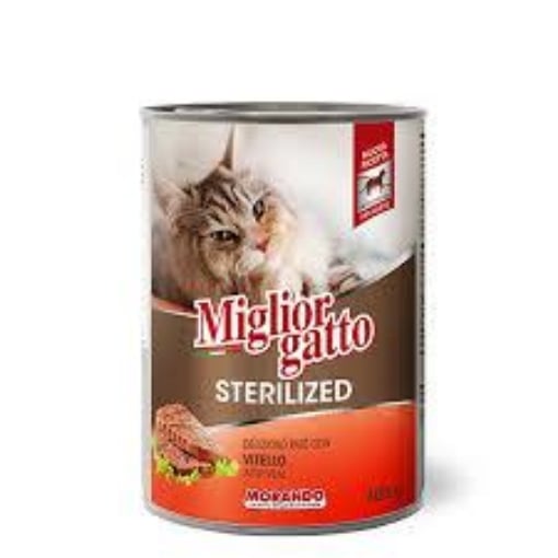 MIGLIOR GATTO STERILIZED PATE' CON VITELLO 400 GR