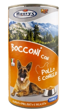 MAURY'S DOG BOCCONI CON POLLO E CONIGLIO 1250GR