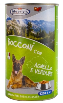 MAURY'S DOG 1.25 KG BOCCONI CON AGNELLO E VERDURE