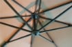 OMBRELLONE DOPPIO ARCHIMEDE 3 X 3 ANTRACITE E TELO ANTIVENTO TAUPE