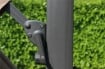 OMBRELLONE DOPPIO ARCHIMEDE 3 X 3 ANTRACITE E TELO ANTIVENTO TAUPE