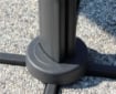 OMBRELLONE DOPPIO ARCHIMEDE 3 X 3 ANTRACITE E TELO ANTIVENTO TAUPE