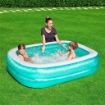 BESTWAY PISCINA GONFIABILE RETTANGOLARE FAMILY 201 X 150 X 51 CM