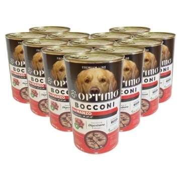 OPTIMO SET 12 BOCCONCINI PER CANE AL GUSTO MANZO DA 1250 GR