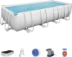 BESTWAY POWER STEEL FRAME PISCINA FUORI TERRA RETTANGOLARE 404X201X100 CM