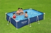 BESTWAY PISCINA FUORI TERRA STEEL PRO RETTANGOLARE 300 X 201 X 66 CM BLU
