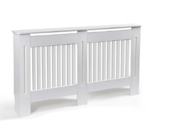 COPRITERMOSIFONE IN LEGNO 152 X 19 X 81 CM IN COLORE BIANCO