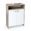 Il numero 1 del risparmio-MOBILE BAGNO MODERNO CON CASSETTO E RIPIANI IN  LEGNO 50X30X89CM BIANCO