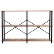 Il numero 1 del risparmio-SCAFFALE STILE INDUSTRIAL 3 LIVELLI STRUTTURA IN  ACCIAIO 120 X 30 X 76 CM