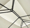 TELO TRASPIRANTE PER GAZEBO CON DOPPIO TETTO 3 X 3 MT IN COLORE CREMA