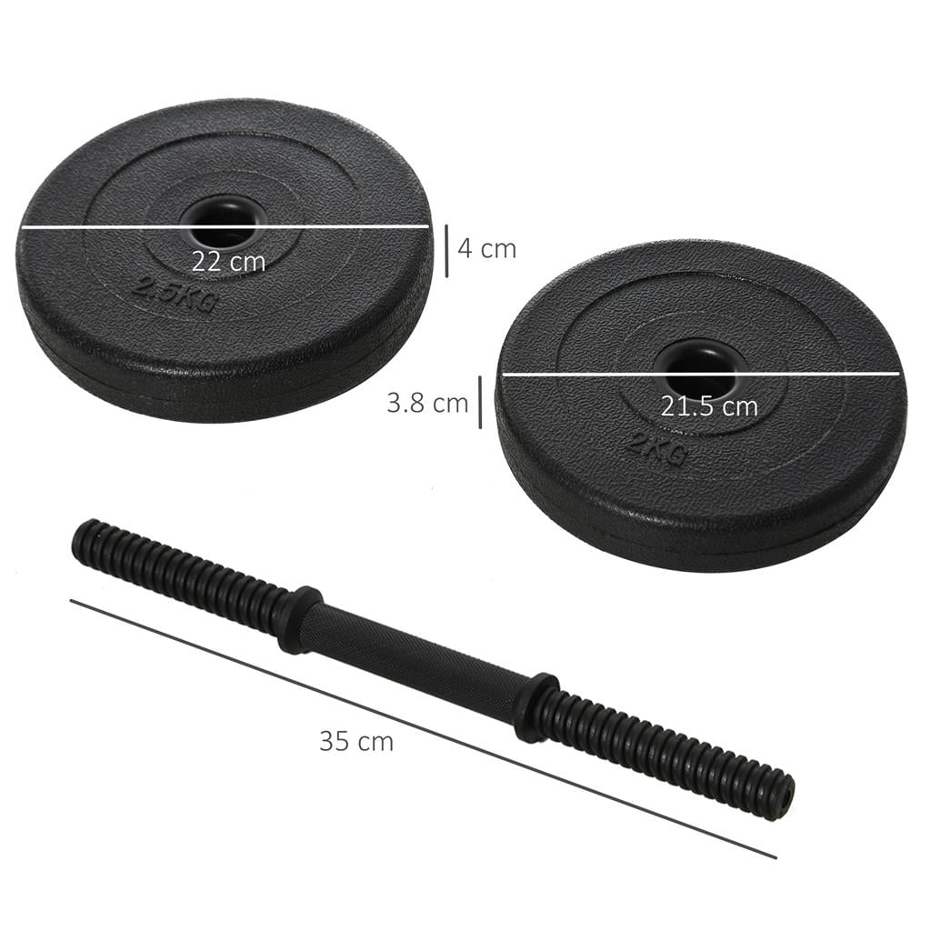 RE:SPORT Set di 2 manubri regolabili 15/20/30/40 kg | Manubri con pesi