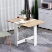 TAVOLO DA PRANZO MODERNO SALVASPAZIO 103 X 76 X 73.5CM  BIANCO E ROVERE