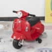 VESPA ELETTRICA PER BAMBINI CON BATTERIA 6V FARI E CLACSON 18-36 MESI ROSSA