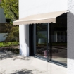 TENDA DA SOLE A MANOVELLA CON COPERTURA IMPERMEABILE 300 X 250 CM COLORE BEIGE