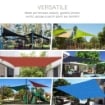 TENDA DA SOLE A VELA OMBREGGIANTE TRIANGOLARE 3 X 3 X 3 MT COLORE CREMA