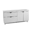 PERLA MOBILE BASSO PORTA TV IN LEGNO 140 X 38 X 62 CM COLORE BIANCO