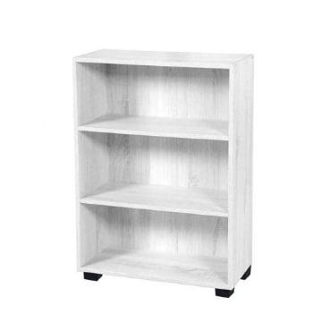 GAIA SCAFFALE LIBRERIA IN LEGNO A 3 RIPIANI 62 X 24 X 80 CM IN COLORE BIANCO