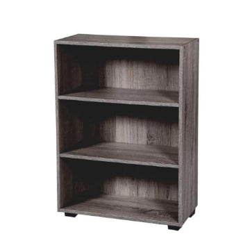 GAIA SCAFFALE LIBRERIA IN LEGNO A 3 RIPIANI 62 X 24 X 80 CM IN COLORE WENGÈ