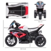 MOTO ELETTRICA BMW HP4 PER BAMBINI 18-60 MESI ROSSA