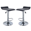 SET 2 SGABELLI DA BAR JAKE IN METALLO E PVC DI COLORE ANTRACITE