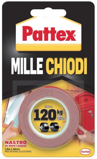 PATTEX MILLE CHIODI TAPE 19 MM X 1,5 M