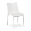 SET 4 SEDIE ZIP + TAVOLO PONENTE BIANCO QUADRATO PER ESTERNO E INTERNO