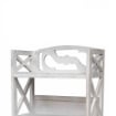 MOBILE IN LEGNO DECORATO CON 2 MENSOLE E ANTE 47 X 26 X 117 CM COLORE BIANCO