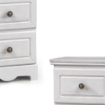 PERLA CASSETTIERA A 4 CASSETTI 31 X 26 X 80 CM COLORE BIANCO