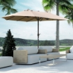  OMBRELLONE DA GIARDINO DOPPIO 460 X 270 X 240 CM APERTURA A MANOVELLA CACHI