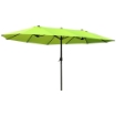 OMBRELLONE DOPPIO TETTUCCIO DA ESTERNO 460 X 270 X 240 VERDE CHIARO