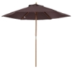  OMBRELLONE DA GIARDINOIN LEGNO E POLIESTERE 2.5 X 2.3 M MARRONE