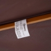  OMBRELLONE DA GIARDINOIN LEGNO E POLIESTERE 2.5 X 2.3 M MARRONE