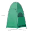 TENDA DOCCIA DA CAMPEGGIO CON TASCA PORTAOGGETTI 122 X 122 X 213 CM VERDE