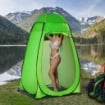 TENDA DOCCIA DA CAMPEGGIO CON PORTA A CERNIERA 126 X 124 X 189 CM VERDE