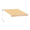 Il numero 1 del risparmio-TENDA DA SOLE PER ESTERNO AVVOLGIBILE A MANOVELLA  295 X 245 CM BIANCA E ARANCIO